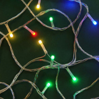 Гирлянда электрическая 10м 80LED светодиодная, 8 режимов, 220В, мультицвет