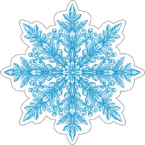 Украшение на скотче 10*10см "Снежинка"