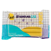 Пластилин классический  50 гр "Учись" жёлтый