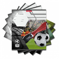 Тетрадь школьная ученическая ErichKrause Dribbling, 18 листов, линейка (в плёнке по 10 шт.)