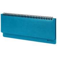 Планинг настольный недатированный (305x140 мм) BRAUBERG "Rainbow", кожзам, 60 л., бирюзовый, 111700 Планинг настольный недатированный (305x140 мм) BRAUBERG "Rainbow", кожзам, 60 л., бирюзовый, 111700