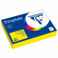 Бумага цветная CLAIREFONTAINE, А4, 80 г/м2, 500 л., интенсив, солнечно-желтый, Франци, 1978PC