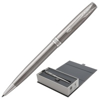 Ручка шариковая PARKER "Sonnet Core Stainless Steel CT", корпус серебристый, палладиевые детали, черная, 1931512 Ручка шариковая PARKER "Sonnet Core Stainless Steel CT", корпус серебристый, палладиевые детали, черная, 1931512