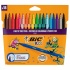 Фломастеры BIC "VISA", 18 цветов, суперсмываемые, вентилируемый колпачок, европодвес, 888681