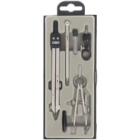 Готовальня профессиональная KOH-I-NOOR, 6 предметов, пластиковый пенал с европодвесом, 06902B0000TE Готовальня профессиональная KOH-I-NOOR, 6 предметов, пластиковый пенал с европодвесом, 06902B0000TE