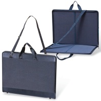 Папка для рисунков и чертежей, А2, 645х470 мм, "Пленэр-2", с ручками, кожзам и ткань, черная, 675/1 Папка для рисунков и чертежей, А2, 645х470 мм, "Пленэр-2", с ручками, кожзам и ткань, черная, 675/1