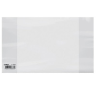 Обложка ПП со штрихкодом для тетрадей и дневников, ПЛОТНАЯ, 100 мкм, 210х350 мм, прозрачная, ЮНЛАНДИЯ, 229340