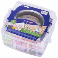 Глина полимерная запекаемая, НАБОР 36 цветов по 20 г, с аксессуарами в кейсе, BRAUBERG ART, 271164 Глина полимерная запекаемая, НАБОР 36 цветов по 20 г, с аксессуарами в кейсе, BRAUBERG ART, 271164