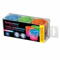 Точилка для классических и утолщенных карандашей BRAUBERG "Grade", НАБОР 3 штуки, 271999 Точилка для классических и утолщенных карандашей BRAUBERG "Grade", НАБОР 3 штуки, 271999