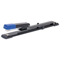 Степлер брошюровочный №24/6, №26/6 BRAUBERG Extra, до 30 листов, на 150 скоб, черно-синий, 272720