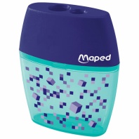 Точилка с контейнером MAPED (Франция) "Pixel Party", 2 отверстия, яркий цвет корпуса, 035023 Точилка с контейнером MAPED (Франция) "Pixel Party", 2 отверстия, яркий цвет корпуса, 035023