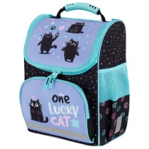 Ранец ПИФАГОР BASIC, 1 отделение, 3 кармана, эргономичная спинка, Funny cats, 35х28х18 см, 273135