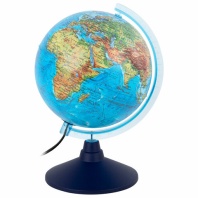 Глобус интерактивный + очки VR физический / политический Globen, 21см, с подсветкой, INT12100298