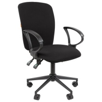 Кресло офисное Chairman CH 9801, пятилучие металл, ткань, черное, ш/к 57852, 7150934