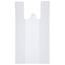 Пакеты "майка", КОМПЛЕКТ 100 шт., 30х16х55 см, ПНД, 15 мкм