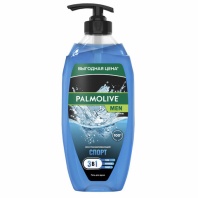 Гель для душа 3 в 1 для лица, волос и тела 750 мл, PALMOLIVE MEN "Спорт", освежающий, 8693495037990 Гель для душа 3 в 1 для лица, волос и тела 750 мл, PALMOLIVE MEN "Спорт", освежающий, 8693495037990