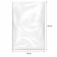 Пакеты фасовочные ПРОЧНЫЕ, первичный ПВД 40х60 см, КОМПЛЕКТ 100 шт., 40 мкм