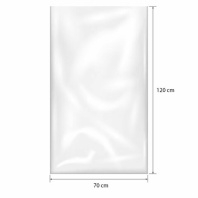 Пакеты фасовочные СВЕРХПРОЧНЫЕ, первичный ПВД 70х120 см, КОМПЛЕКТ 50 шт., 80 мкм