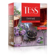 Чай TESS "Thyme" черный с чабрецом и цедрой лимона, 100 пакетиков в конвертах по 2 г, 1185-09