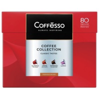 Кофе в капсулах 80 порций "Ассорти 4 вкусов" для Nespresso, COFFESSO, 101740 Кофе в капсулах 80 порций "Ассорти 4 вкусов" для Nespresso, COFFESSO, 101740