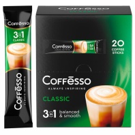 Кофе растворимый порционный COFFESSO "3 в 1 Classic", пакетик 15 г, 102147 Кофе растворимый порционный COFFESSO "3 в 1 Classic", пакетик 15 г, 102147