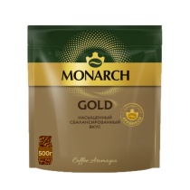 Кофе растворимый MONARCH Gold, сублимированный, 500 г, мягкая упаковка, ш/к 71678