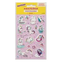 Наклейки зефирные "Единороги", многоразовые, 10х15 см, ЮНЛАНДИЯ, 661785 Наклейки зефирные "Единороги", многоразовые, 10х15 см, ЮНЛАНДИЯ, 661785