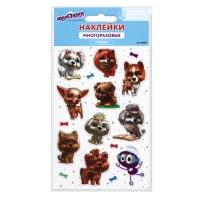 Наклейки гелевые "Собачки", многоразовые, с тиснением фольгой, 10х15 см, ЮНЛАНДИЯ, 661818 Наклейки гелевые "Собачки", многоразовые, с тиснением фольгой, 10х15 см, ЮНЛАНДИЯ, 661818