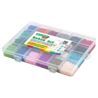 Набор для создания бижутерии и украшений из бисера BEADS SET, 6000 элементов, 24 вида, BRAUBERG KIDS, 664696 Набор для создания бижутерии и украшений из бисера BEADS SET, 6000 элементов, 24 вида, BRAUBERG KIDS, 664696