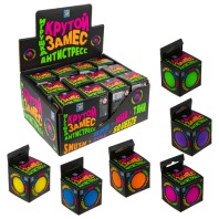 Игрушка-антистресс "Крутой замес" шар, диаметр 4 см, цвета ассорти, дисплей, 1TOY Игрушка-антистресс "Крутой замес" шар, диаметр 4 см, цвета ассорти, дисплей, 1TOY