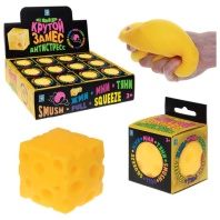 Игрушка-антистресс "Крутой замес. Сыр", 6 см, дисплей, 1TOY, Т23823 Игрушка-антистресс "Крутой замес. Сыр", 6 см, дисплей, 1TOY, Т23823