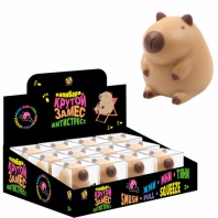 Игрушка-антистресс "Крутой замес. КАПИБАРА", 9х7,5 см, 1TOY, Т25356 Игрушка-антистресс "Крутой замес. КАПИБАРА", 9х7,5 см, 1TOY, Т25356