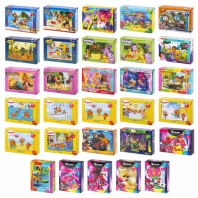 Пазлы картонные 24/ 35 эл. "ДЕВОЧКАМ и МАЛЬЧИКАМ", КОМПЛЕКТ 36 шт., поле 17,5 х 13 см