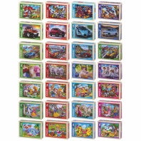 Пазлы картонные 12/ 24 элементов, КОМПЛЕКТ 32 шт., поле 17,5 х 13 см, РЫЖИЙ КОТ