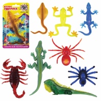 Фигурка антистресс тянучка "Тропические обитатели", ассорти 8 видов, JOLLY JOT (ДЖОЛЛИ ДЖОТ), 665943 Фигурка антистресс тянучка "Тропические обитатели", ассорти 8 видов, JOLLY JOT (ДЖОЛЛИ ДЖОТ), 665943