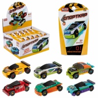 Конструктор пластиковый "Blockformers. СПОРТКАР", АССОРТИ, 6 видов, дисплей, 1TOY, Т24008 Конструктор пластиковый "Blockformers. СПОРТКАР", АССОРТИ, 6 видов, дисплей, 1TOY, Т24008