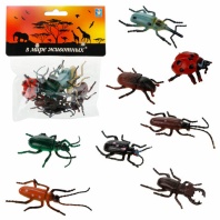 Игровой набор Фигурки животных "Насекомые", 5 см, "В мире животных", 8 видов, 1TOY, Т, Т10499 Игровой набор Фигурки животных "Насекомые", 5 см, "В мире животных", 8 видов, 1TOY, Т, Т10499