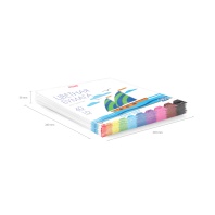 Цветная бумага двусторонняя на клею ErichKrause, А4, 40 листов, 10 цветов, игрушка-набор для детског