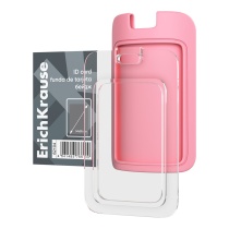 Бейдж вертикальный ErichKrause силиконовый, размер вставки 54х85, ассорти, в пакете