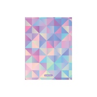 Папка с боковым зажимом пластиковая ErichKrause Magic Rhombs, A4 (в пакете по 4 шт.)