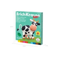 Пластилин мягкий ErichKrause Baby на растительной основе с Алоэ Вера 10 цветов со стеком, 200 г (в к