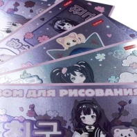 Альбом А4 20л скоба "Неко-Тян аниме"  пл. 100 гр/м*