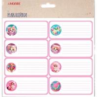 Набор наклеек для тетрадей "deVENTE. Candy Cat" 40x96 мм, 8 шт,