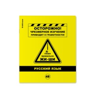Тетрадь предметная А5 Русский язык, "Be Informed" 48л, кл., пласт.обл., белизна 100%