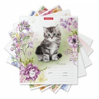 Тетрадь школьная ученическая ErichKrause Мурзики, 12 листов, клетка (в плёнке по 10 шт.)|ОФ|48820