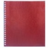 Тетрадь А5  48л кл. гребень бумвинил Hatber "Красная Metallic"*