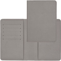 Обложка для паспорта из к/з Redeco 5 отд. д/визиток, серая Обложка для паспорта из к/з Redeco 5 отд. д/визиток, серая