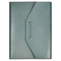 Ежедневник-органайзер недат А5+ кожзам., мягк.пер., 120л. "Краст зеленый" ляссе