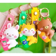 Брелок "deVENTE. Happy Soda " 2*4см с карабином, каучуковый, 3 диз.