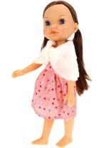 Кукла 24см в шубке